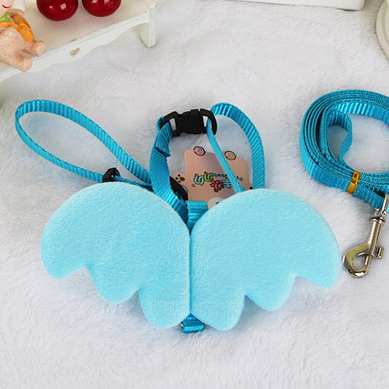 Laisse pour animaux de compagnie, petit ange, sangle de poitrine, ailes, ensemble de harnais pour chien, chat, lait, petit chien, corde pour Mini chien, chiot, fournitures