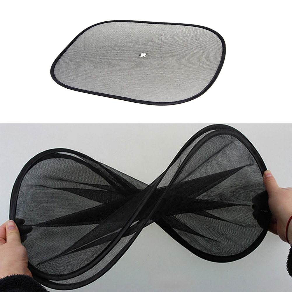 44*37cm sorte bil solskjerming side bak bilvindu solskjerming deksel solbeskyttelse auto tilbehør parasoll auto parasoll for barn