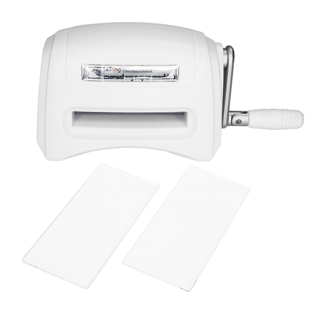 Máquina de grabado troquelado, cortador de álbum de recortes, cortador de papel troquelado, troqueles, máquina de grabado en relieve para corte de tarjetas de papel, herramienta artesanal DIY: Amarillo claro