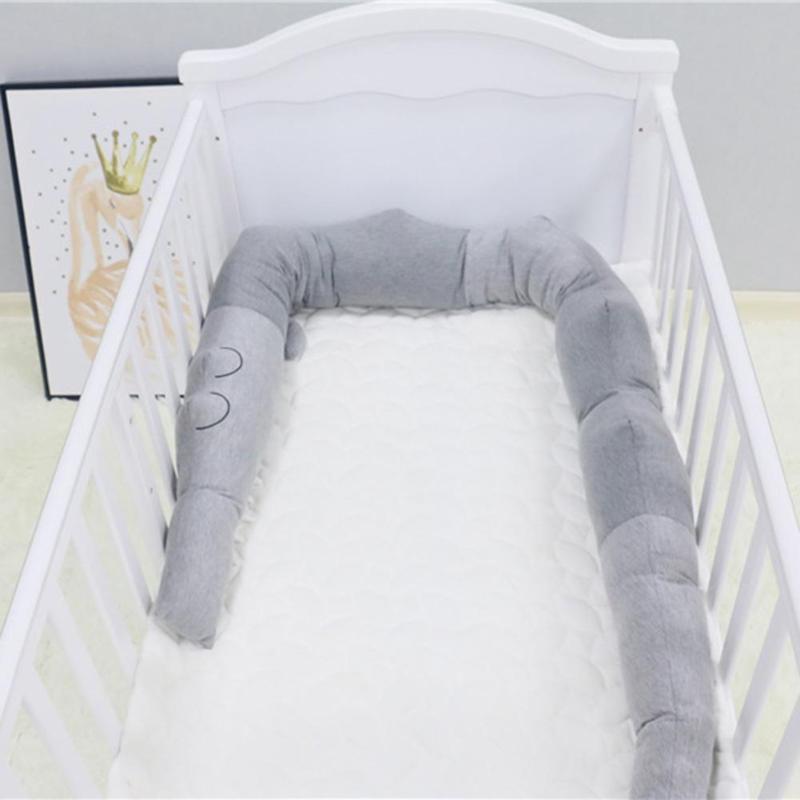 205Cm Pasgeboren Baby Bed Wieg Hek Bumper Speelgoed Bescherming Krokodil Kussen Katoen Kussen Kinderkamer Decoratie Speelgoed