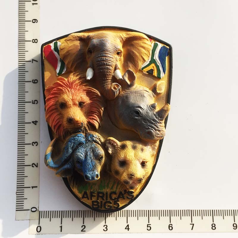 Køleskabsmagnet, håndmalet afrika turist souvenirs strandvogn dekorativ kunst og håndværk