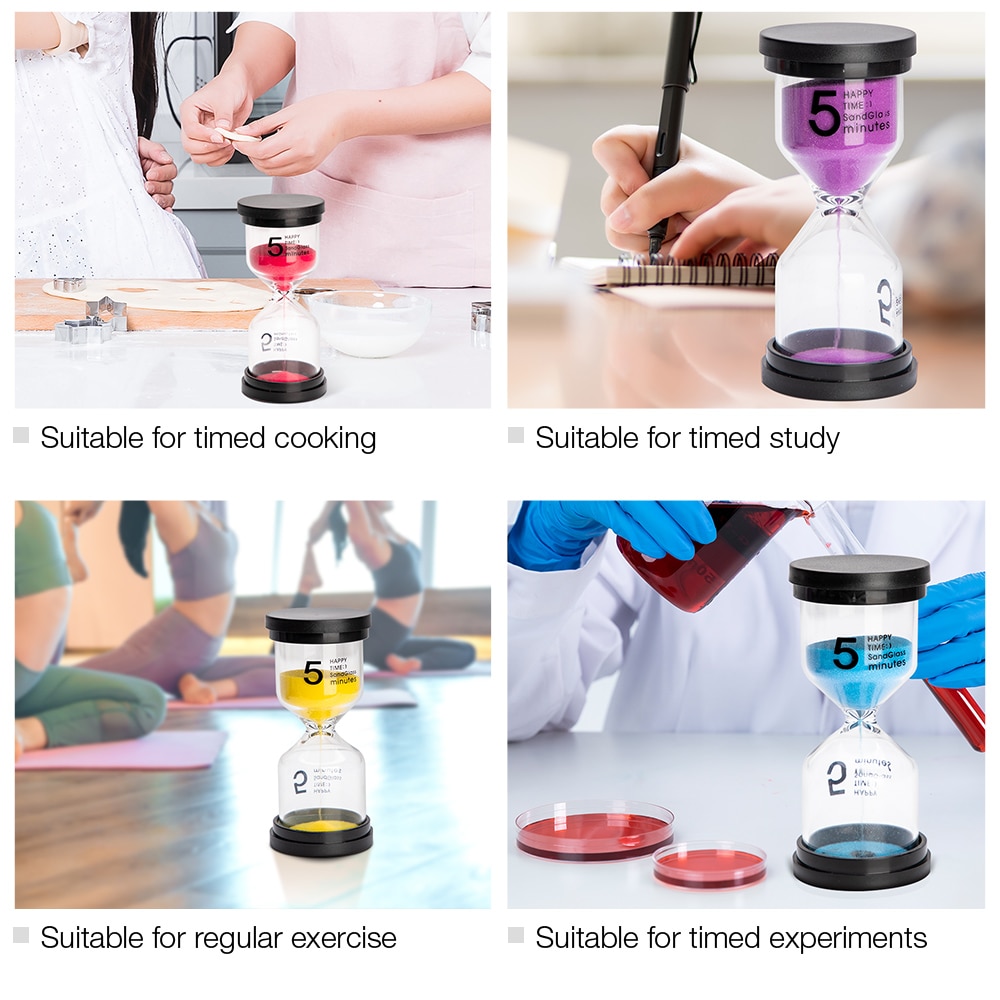 Hourglass 1/3/5/10/15/30 Minutes Timer 60 Minute Sand Watch Clock One Hour 45 Mins Timer Home Decoration Accessories