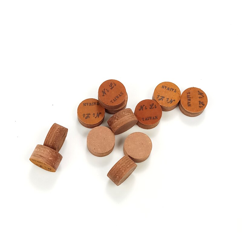 Xmlivet 14 MM tips 50 stks/partij Originele 6 lagen bruin NILI biljartkeu cue tips biljart accessoires voor HUIS CUES