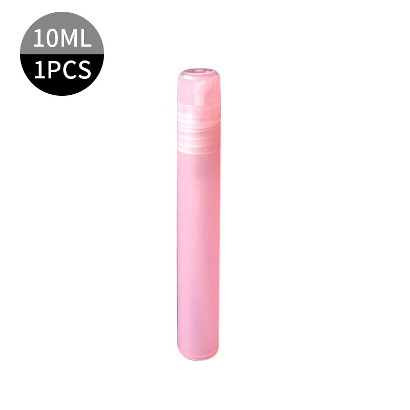 Mini botella recargable con rociador, botella de muestra portátil, atomizador pequeño, botellas con atomizador, 1/5 Uds., 5/10 Ml: pink 10ml
