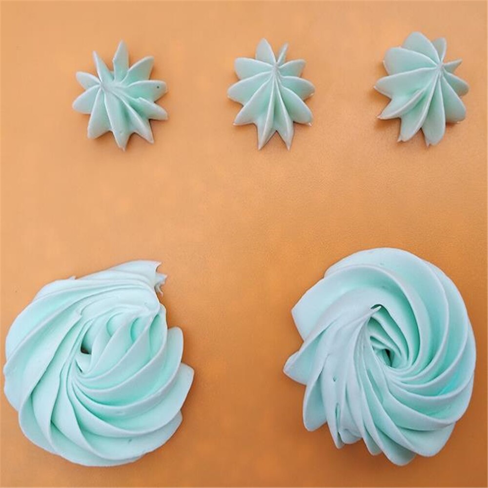 1G Grote Tand Vorm Metalen Cake Decoratie Gesloten Ster Tips Rvs Icing Piping Nozzles Cupcake Gebak Gereedschap