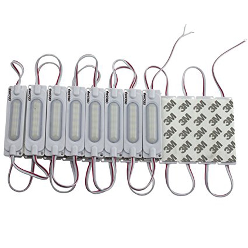 10 pcs / 2 W Storefront Window Led Injection IP65 Waterproof DC12V Led Module COB Light Advertising Light Led