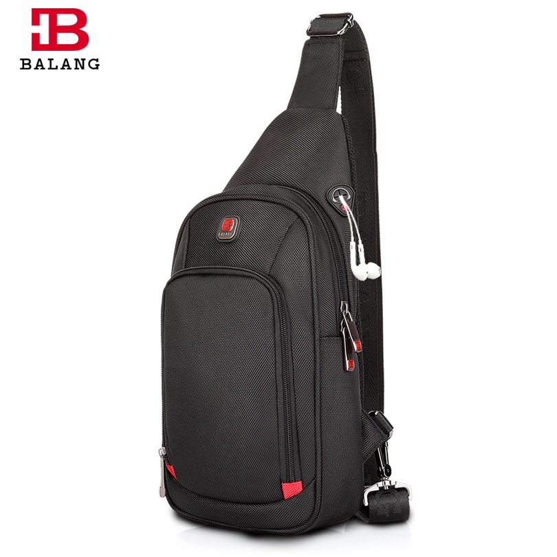 BALANG Crossbody Tassen voor Mannen Messenger Bag Borst Pak Toevallige Zak Waterdichte Nylon Schouderriem Pack