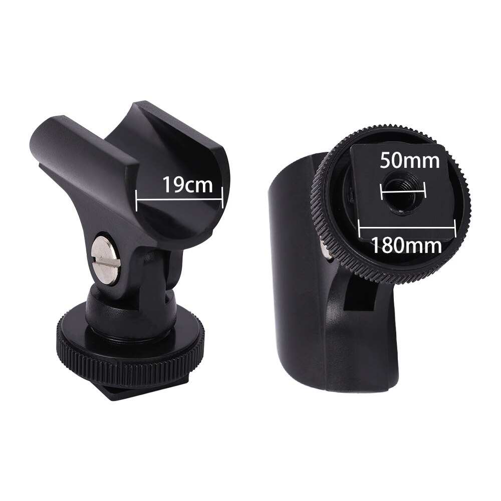 For DSLR Camera Wired And Wireless Interview 19mm U-shaped Mic Holder Mount Stand Fixed Bracket For