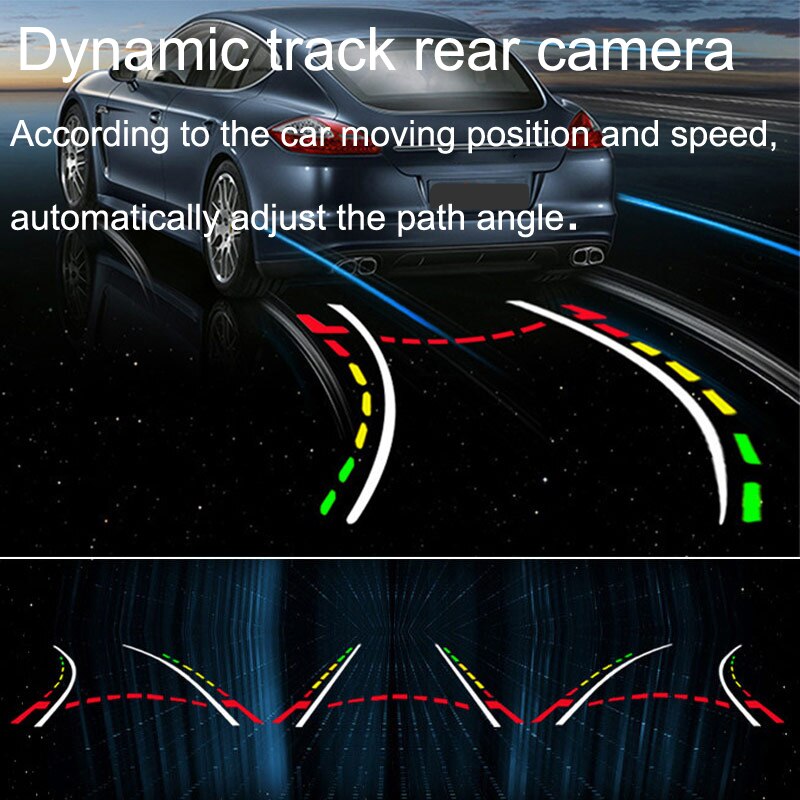 Dynamisk track reverse backup kamera til ford mondeo focus range rover freelander 2 bagagerum håndtag ccd hd bil bagfra kamera