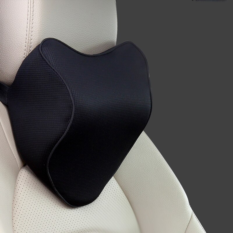 Bilpude nakkestøtte nakkepude sæde support pude lændehynde til bil rejse nakkestøtte auto nakkestøtte pude: Sort hals