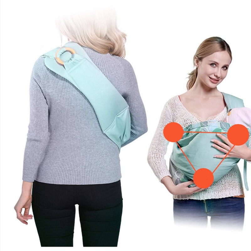 Baby Wrap Ring Sling Baby Carrier Backpack Nursing Cover for Infants Toddlers Soft Natural Wrap Breathable Cotton Kangaroo Bag