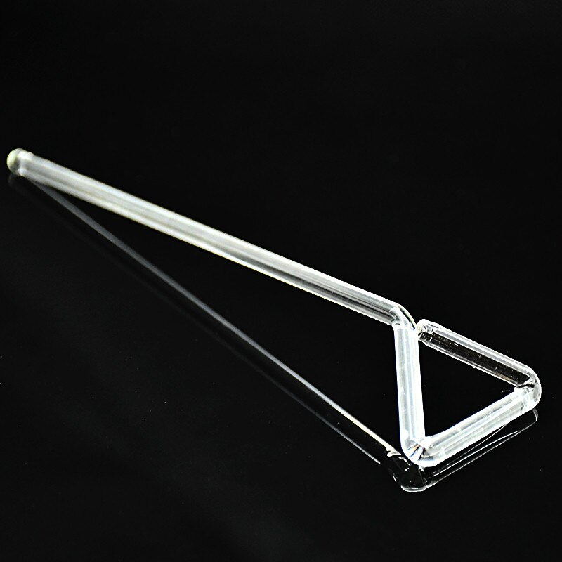 Glass Cell Coating Bar Triangular Cell Culture Dish Coated Stick 5 * 170 mm Cell Applicator Spatula Push Plates 10 pcs