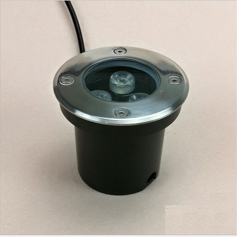 3W LED underground light ,100mm 85-265Vac input IP67 stainless steel led built in lamp ,outdoor waterproof inground spot light