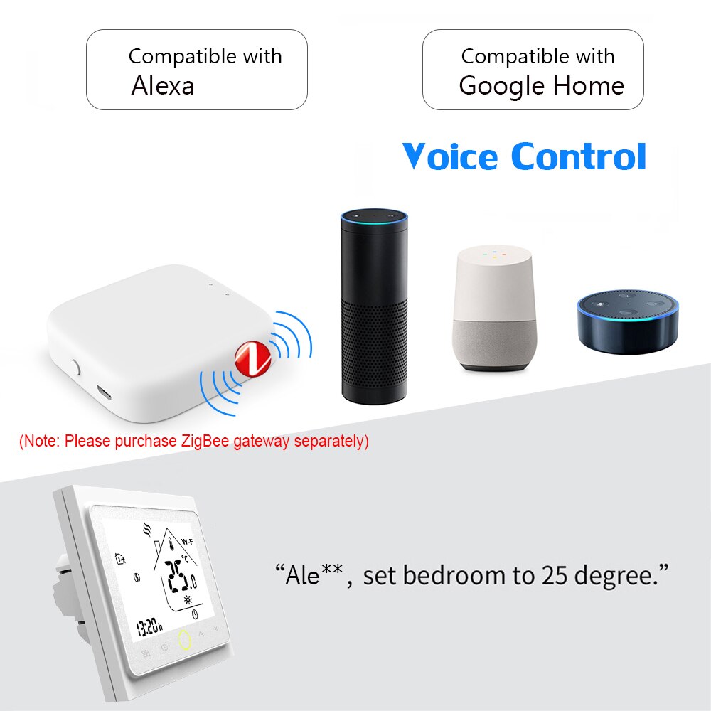 WiFi Smart Thermostat Temperature Controller APP Control For Google Home Alexa Water/Gas Boiler/Electric Heating Thermostat