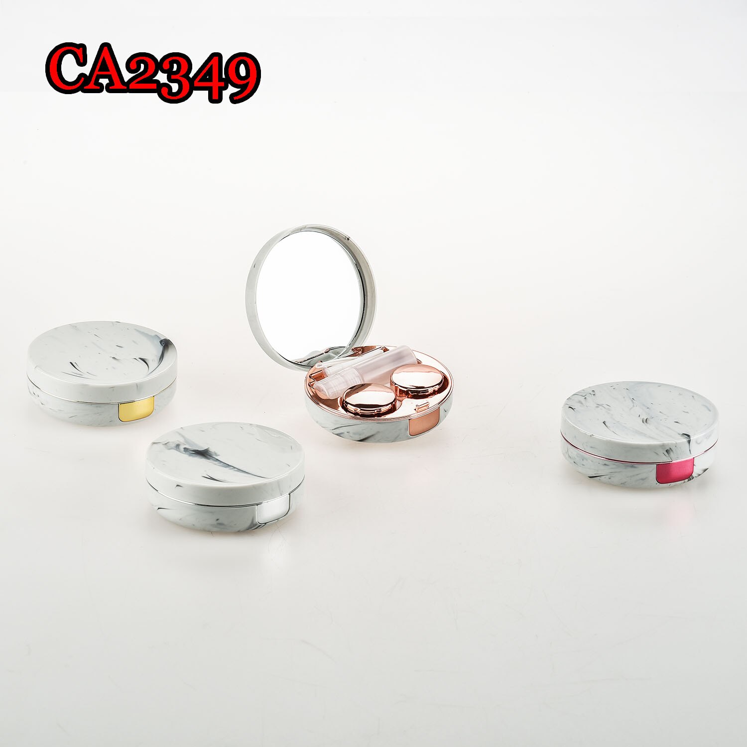 Marmor Kontaktlinsen fallen Reise Gläser Linsen Kasten Für unisex Augen Pflege Bausatz Halfter Container Unterstützung CA2349