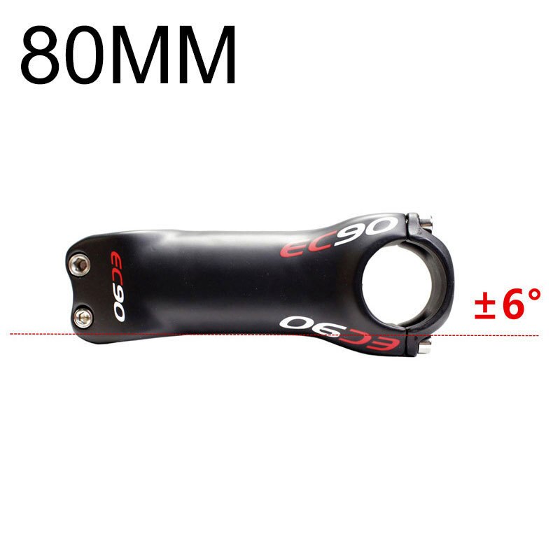 EC90 Bike Stem Full Carbon Fiber 60/70/80/90/100/110/120mm MTB Stem ±6°/17° Bicycle Handlebar Stem for Mountain Road Bike: 6 80MM