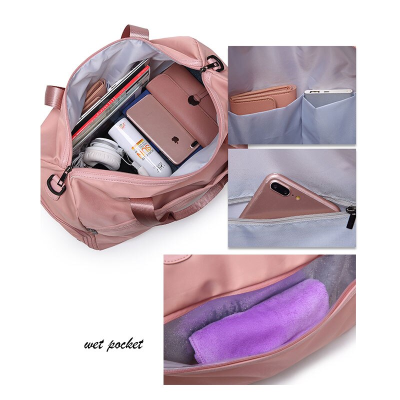 Fitness gym bag sac de sport bags tørr våte håndvesker svømming for kvinner sko tas reise trening vanntett bolsa  xa68a