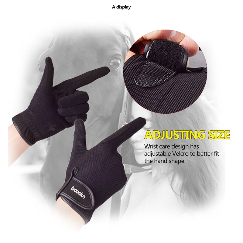 Reiten Handschuh Einstellbare Reit Hand Zubehör Anti-Rutschen Durable Sport Unisex Atmungsaktive Reiten Zubehör