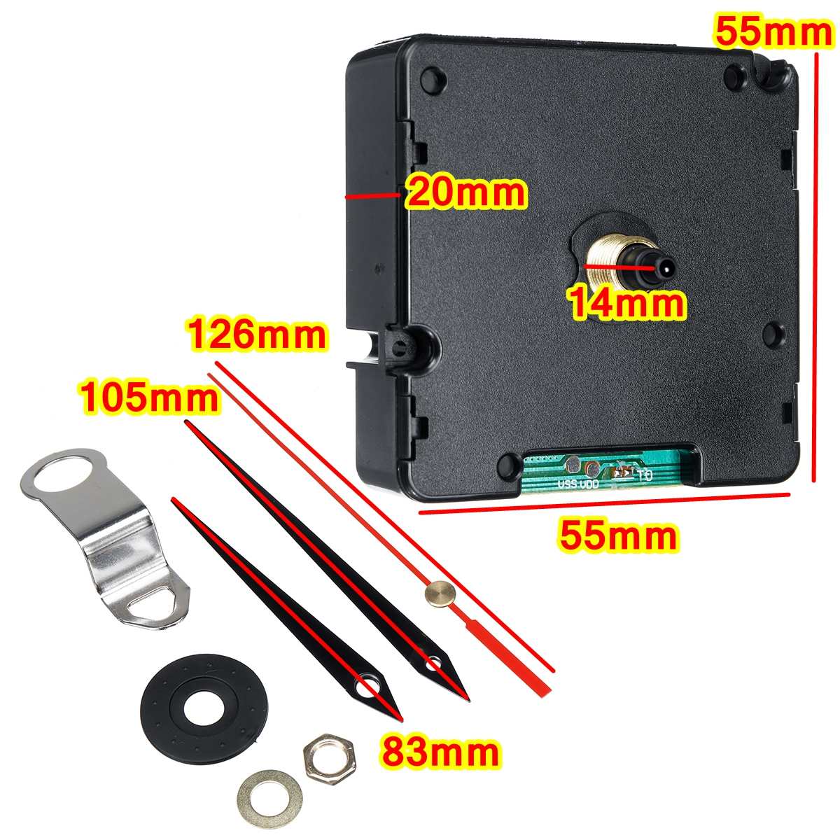 Atomic Radio Controlled Silent Clock Movement DIY Kit Germany DCF Signal HR9312 Mode