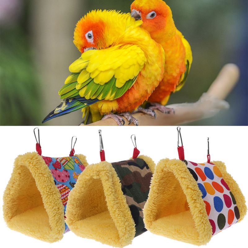 Winter Warm Pluche Vogel Papegaai Hangmat Kooi Opknoping Bed Cave Huis Swing Nest Tent Vogel Benodigdheden C42
