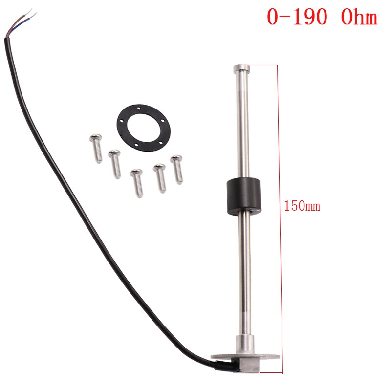 150mm czujniki poziomu wody 0-190 om 240-33 om jednostka nadawcza paliwa wskaźnik samochodowy dla samochodów ciężarówki łodzi nadające się robić miernika poziomu paliwa: 150mm  0-190ohm