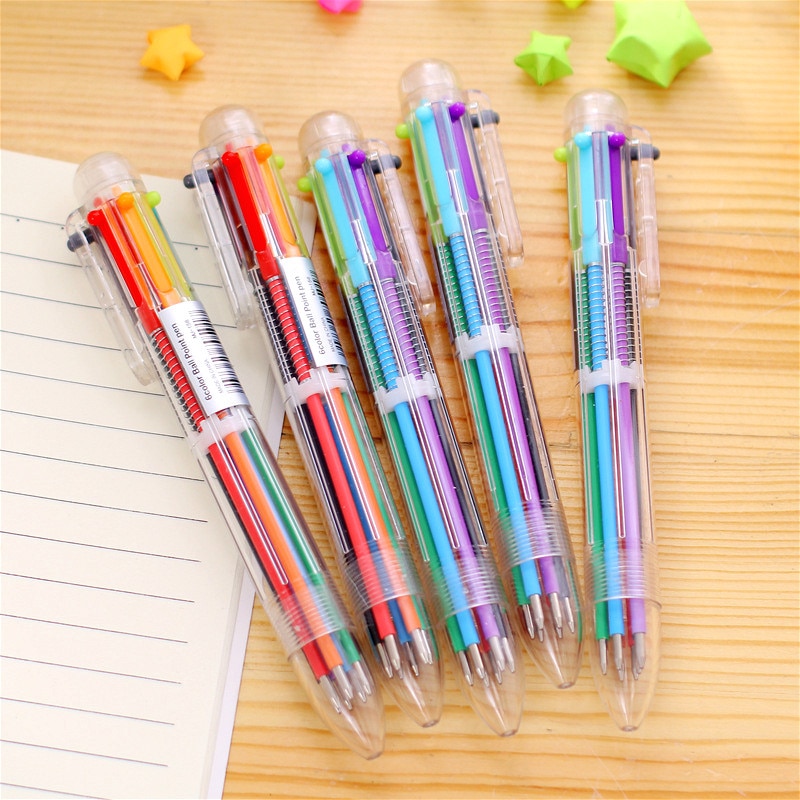 1pcs Rainbow Color Cartoon Gel Pen Cute Magic Pens Kawaii Gel Pens For School Writing Novelty Stationery Girls