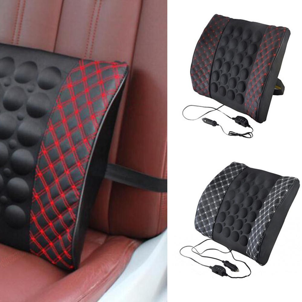Chair Waist Sofa Vibration Healthcare Lumbar Pad Electric Massage Lumbar Cushion For Car Office Seat Support Rest Back Pillow