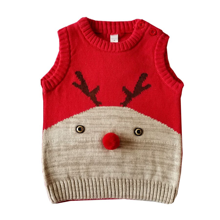 ARLONEET niño bebé niños niña Navidad Chaleco de punto remera para niños chalecos pulóver ropa casual prendas de vestir CO08