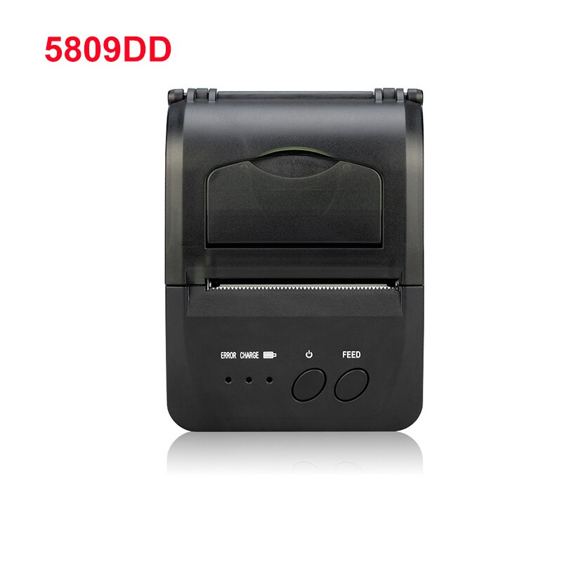 58mm termisk kvittoskrivare bluetooth handhållen bärbar pos-kvittoskrivare för android ios windows usb mini mobil skrivare: 5809dd / Uk-kontakt