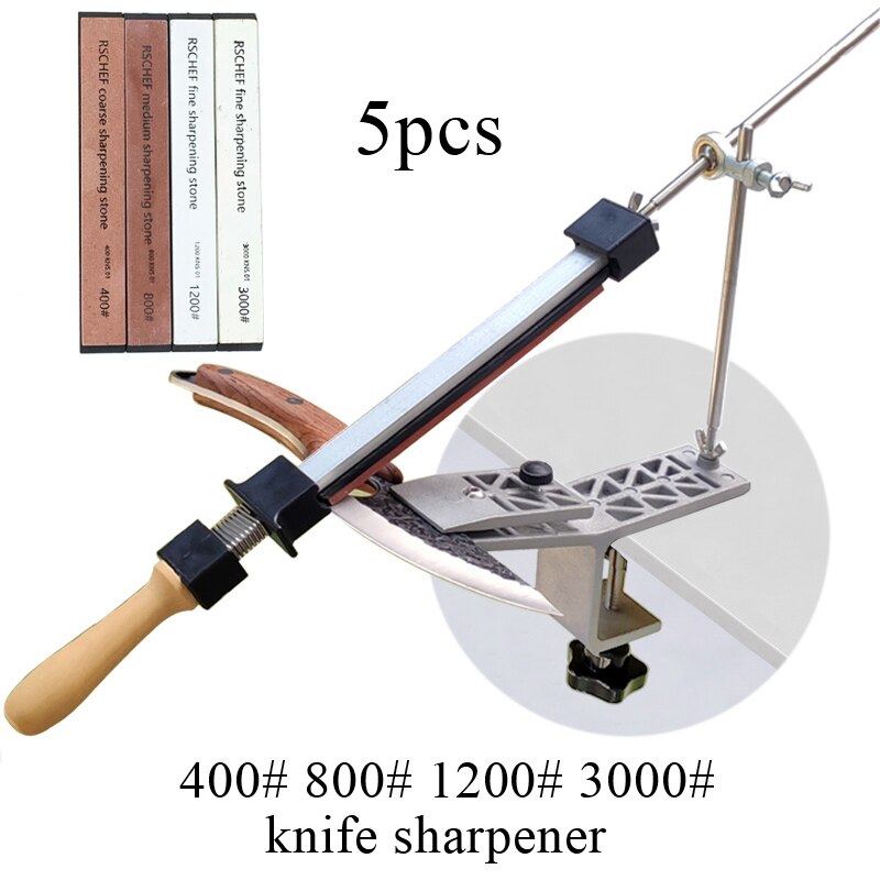 Fixed angle knife sharpener Aluminum alloy whetstone sharpening stone kitchen system sharpener tool grind any tool: set 3