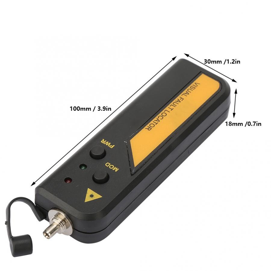 Watt Meter Mini Red Light Pen 1-5km Fiber Optic Cable Tester Meter 1MW Visual Fault Locator Power Meter