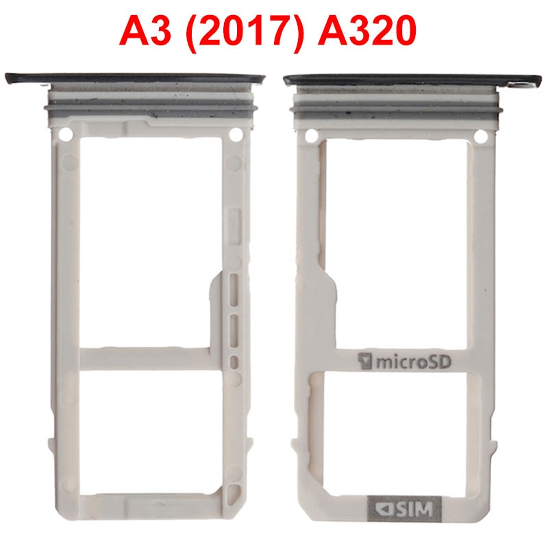 Sim-läsare uttagsmodul för samsung galaxy  a3 ) a320 simhållare kortplatsadapter reparationsdelar