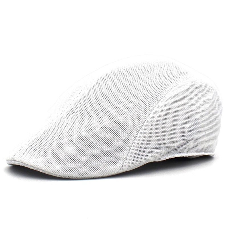 Classic Flat Ivy Cap Tweed Newsboy Cap For Men Dark Grey Khaki Retro Cap For Men And Women: WT