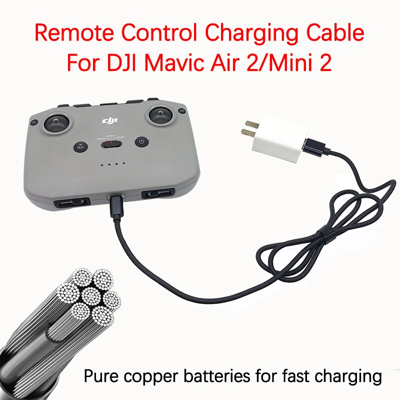 For DJI Mavic Mini 2 /Air 2 Drone Remote Control Charging Cable USB