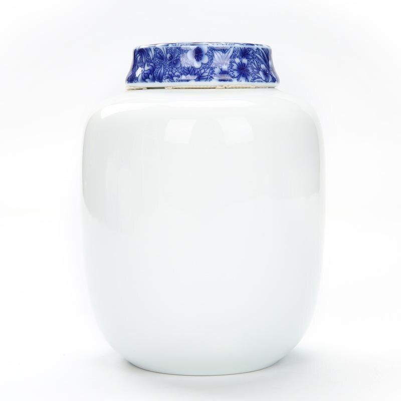 Ceramic Tea Caddies Tea Culture Blue And White Porcelain Storage Bottle Jar Tea Box Candy Salt Seasoning Snack Storage Container: 6