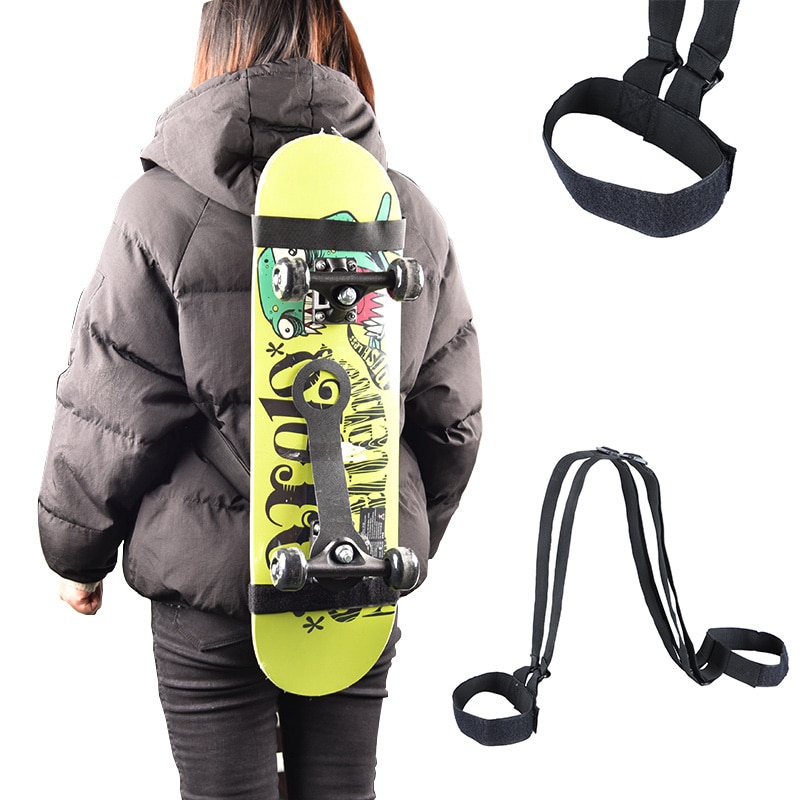 Skateboard Schouder Carrier Skateboard Draagriem Duurzaam Verstelbare Snowboard Skateboard Rugzak Band: Default Title