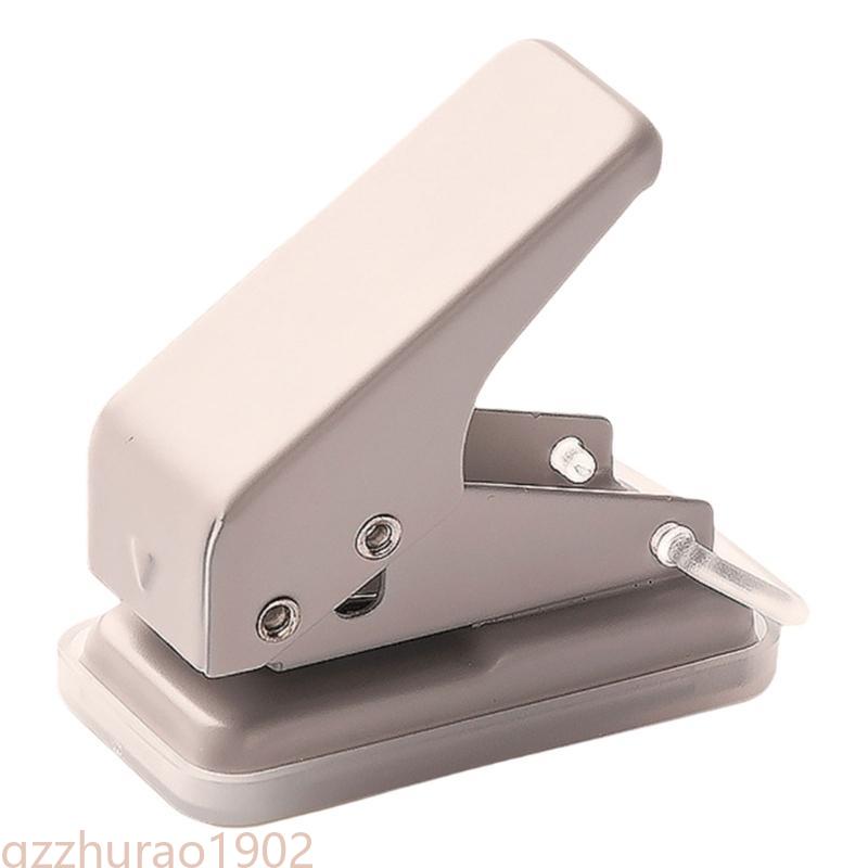 Punzonatrice per carta portatile Perforatrice a un foro Punzonatrice a foro singolo Punzonatrice per fori piccoli Forniture per rilegatura scolastiche per ufficio per scrapbooking: esercito verde