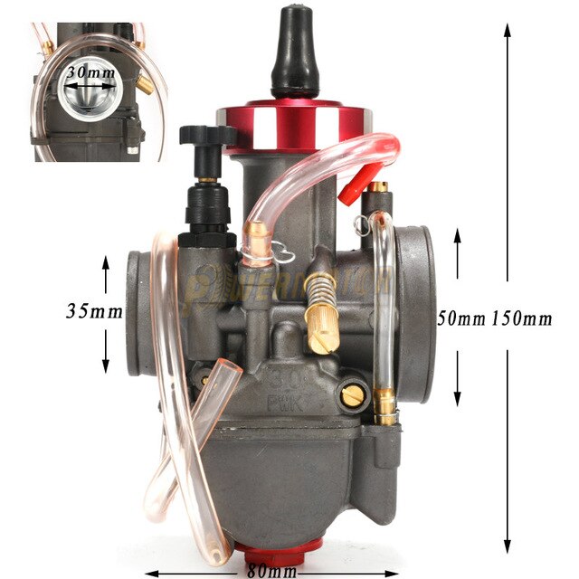 Universal Carburetor 4T Engine PWK 28 30 32 34mm For 150-400 CC Modify Off Road Motorcycle UTV ATV With Power Jets: PWK 30MM