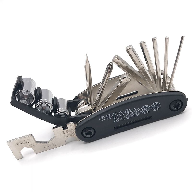 ABLB--15 in 1 Bike Bicycle Repair Tool Set Hex Wrench Screwdrivers Nut Tools Hex Key Multi Bicycle Repairing Tools