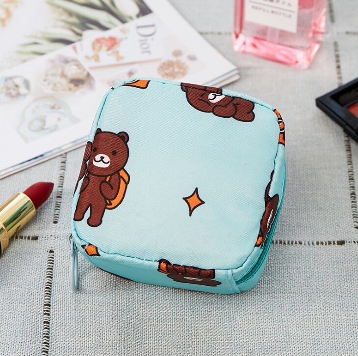 Mini dames cosmetische tas cactus reis toilettas beauty make-up tassen cosmetica organizer rits make-up case etui: Bulang