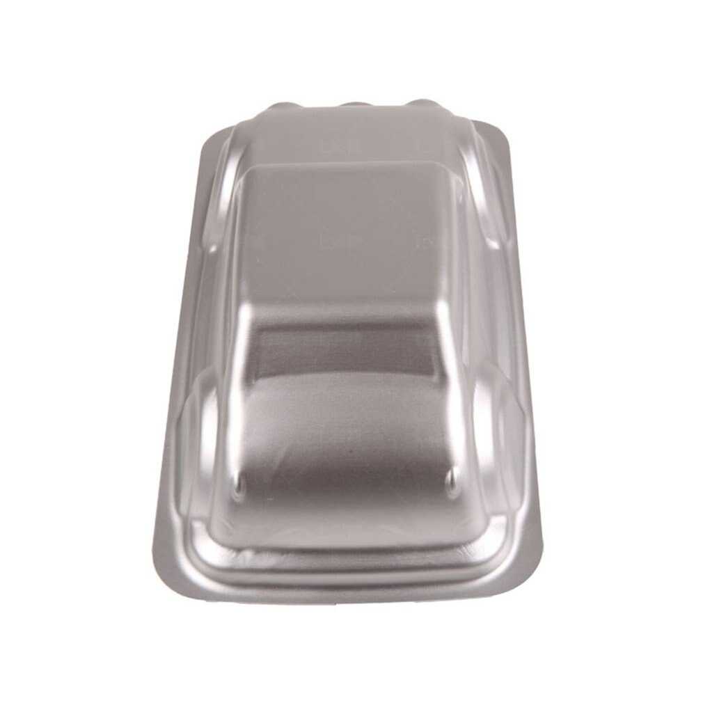 3D Birthday Cake Pan Car-Shape Cake Pan Aluminium Silver For Children'S Birthday For Kitchen Practical