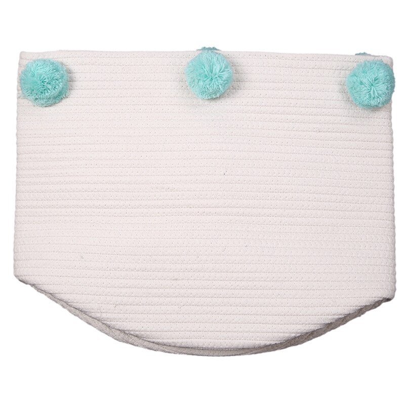 Panier à linge tissé pour vêtements sales, jouets pour enfants, panier de rangement nordique pour décoration de chambre à coucher, articles divers, boîte de rangement, beige