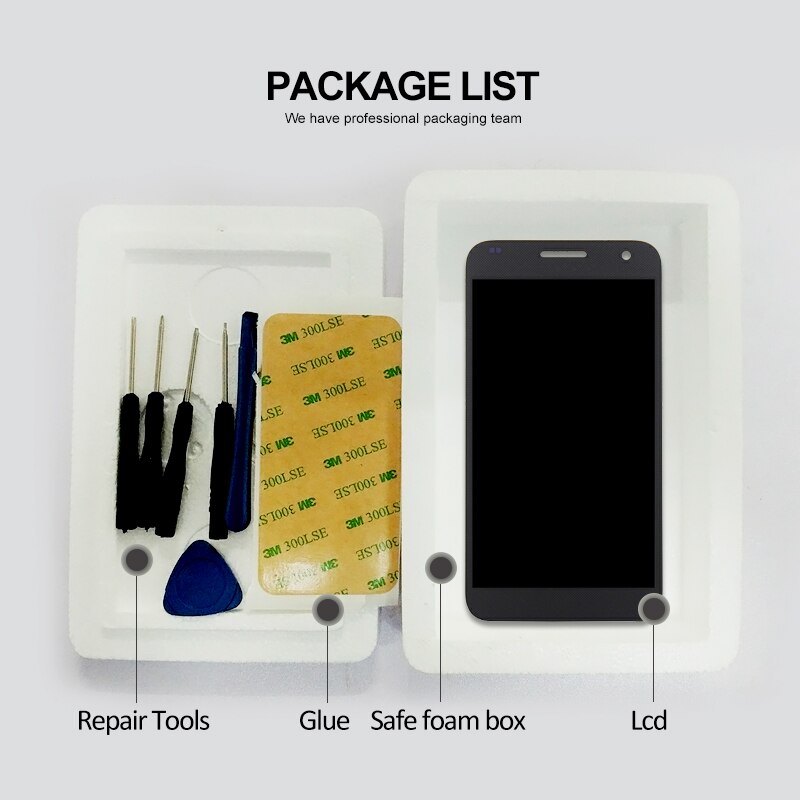 Pantalla LCD de 5,5 pulgadas para Alcatel 1X 5008 5008D 5008T 5008Y, montaje de digitalizador con pantalla táctil