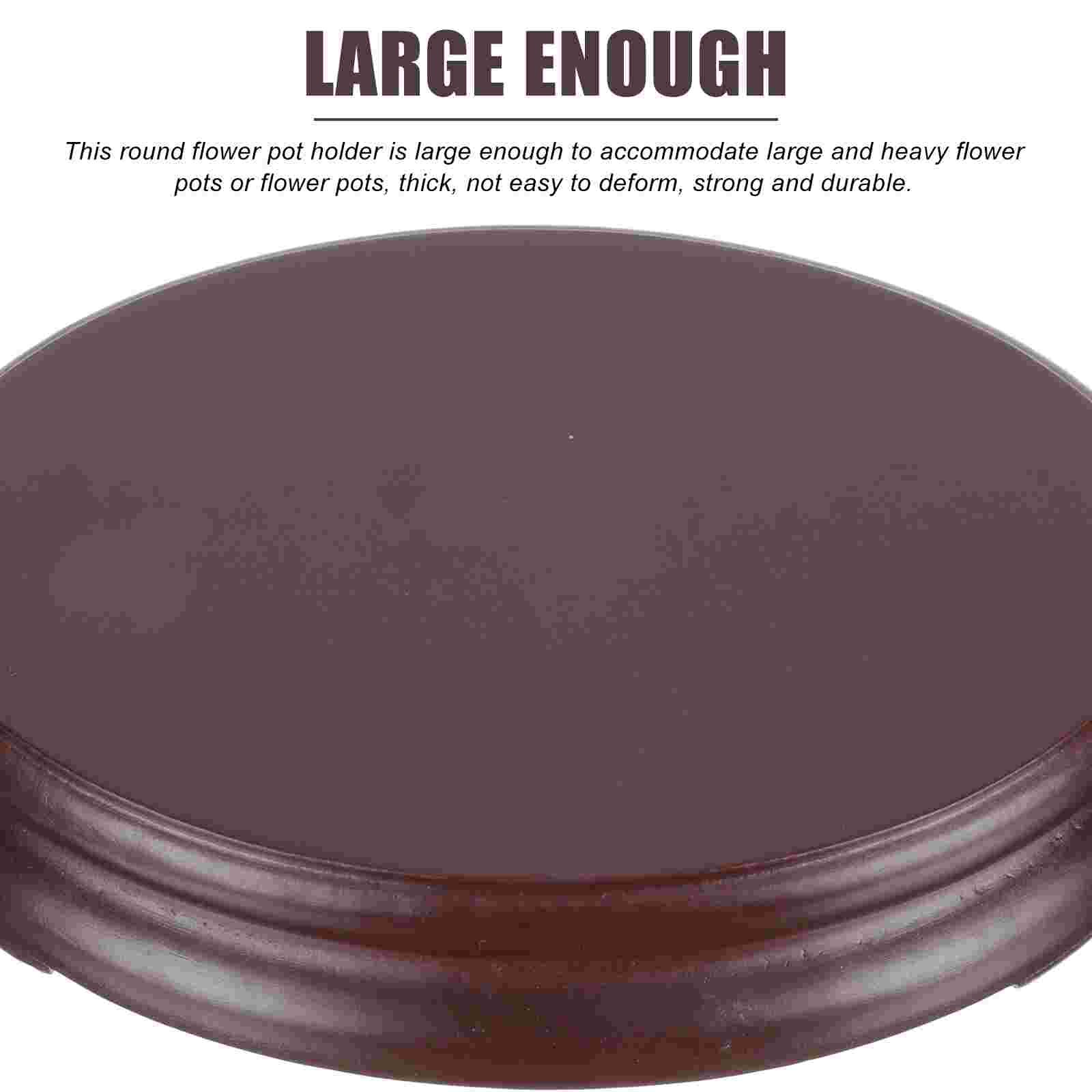 Flower Vase Pedestal Versatile Wooden Base DIY Oblong Base Statue Holder for Home Shop Office