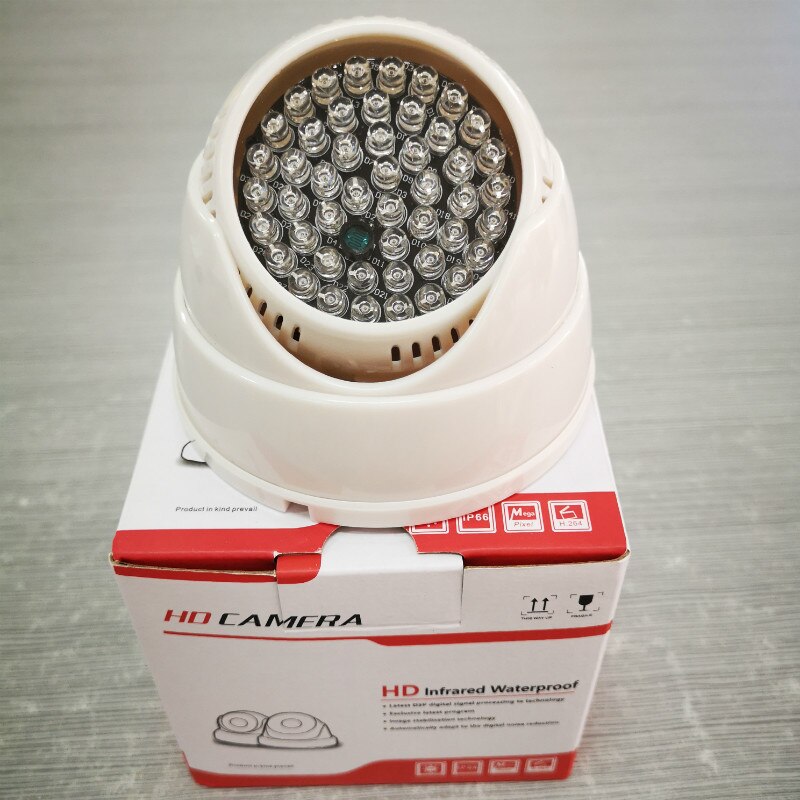 Indoor plastic white housing rotation 940nm Invisible IR Infrared Light 48pcs IR mini CCTV fill light for home security camera