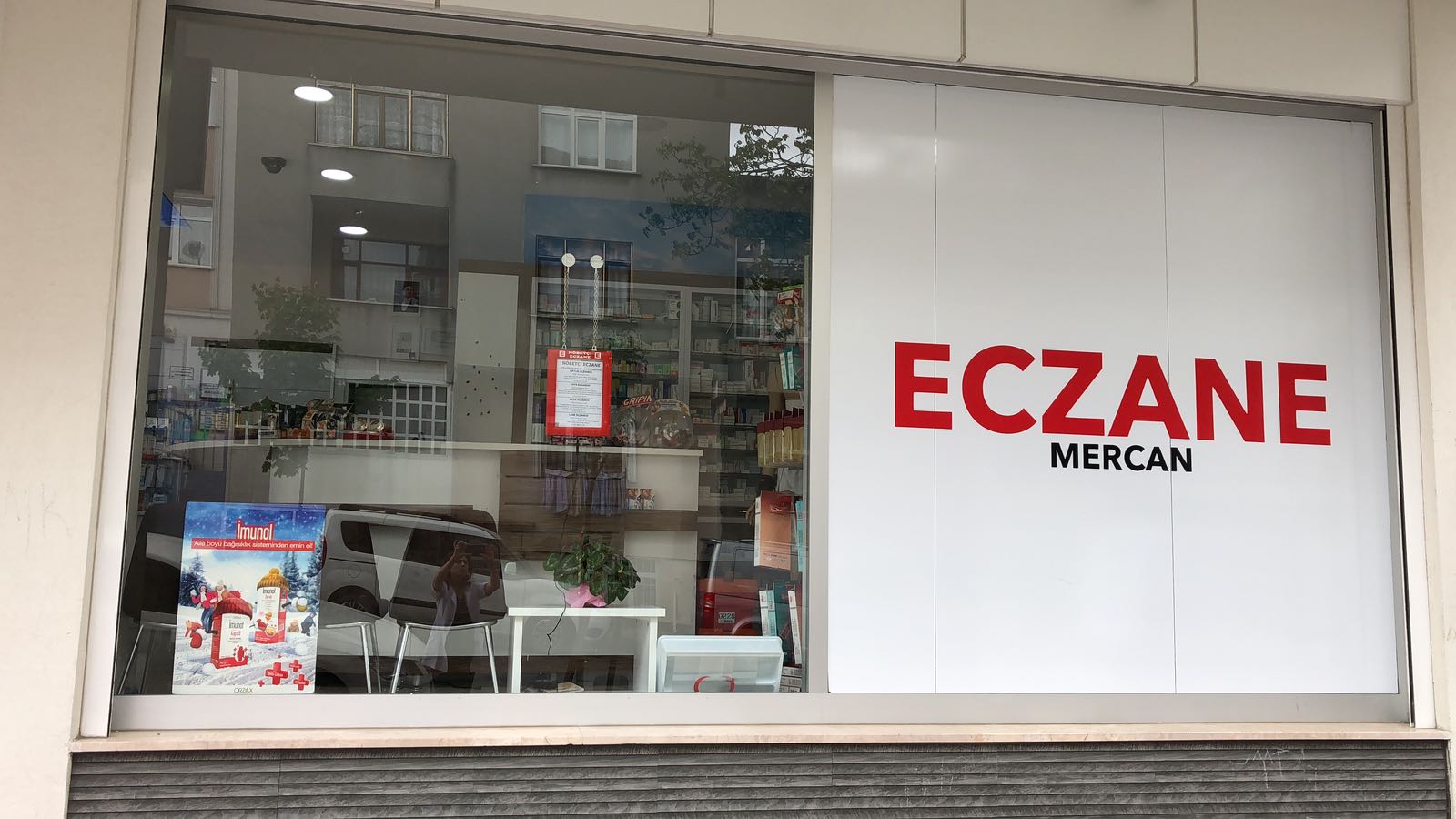 Guard cartel de farmacia Junta A4 34x25cm, marco de cierre abierto-farmacia sin luz