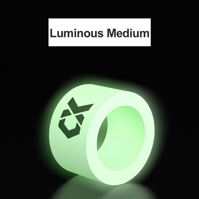 Anillo antideslizante luminoso para caña de pescar, correa de envoltura con mango de silicona que absorbe el sudor, cinta antideslizante, accesorios para anillo de pesca: 06