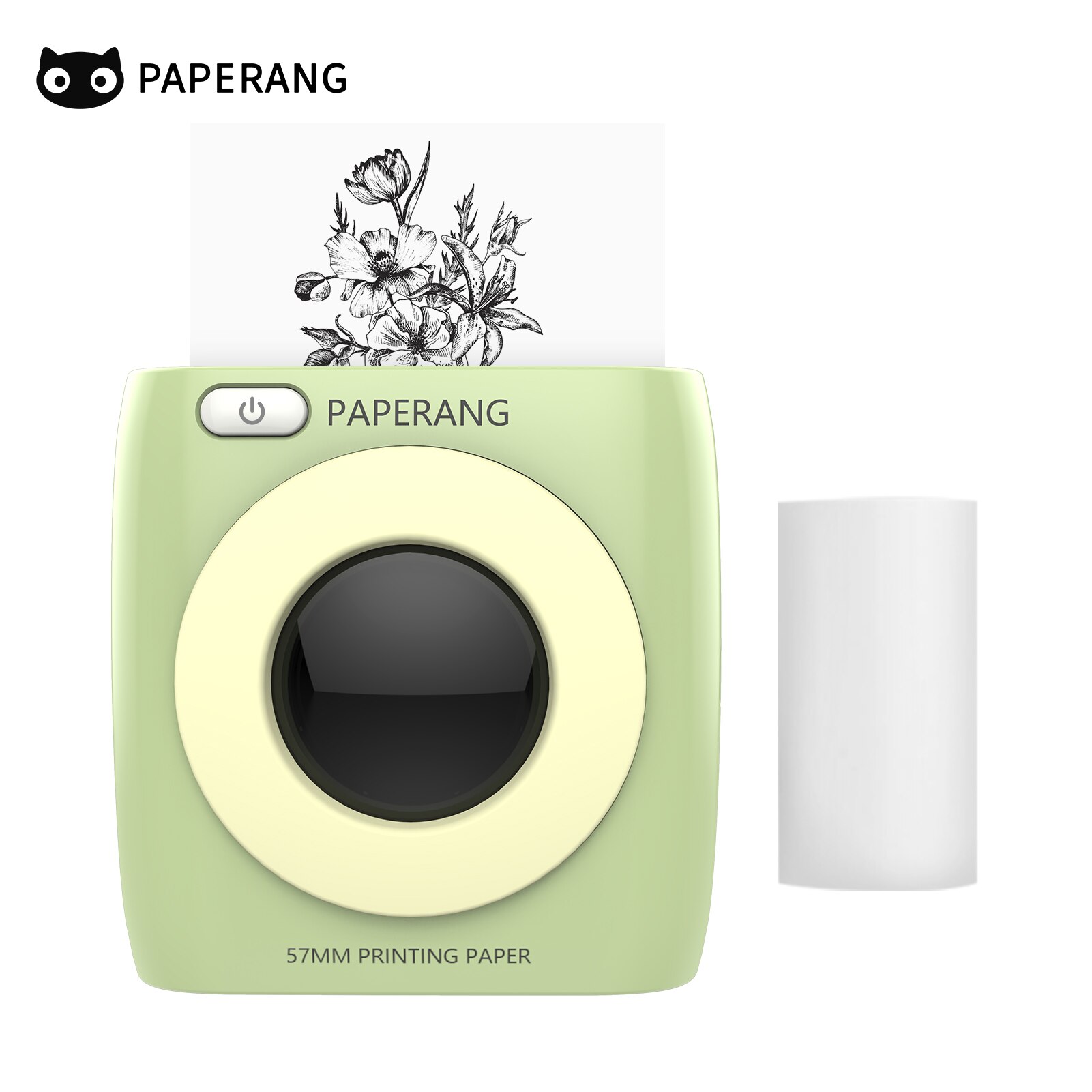 Paperang P2 Pocket Printer 300Dpi Bt Draadloze Printer Draagbare Thermische Printer Voor Foto Compatibel Met Android Ios Windows Mac: Green-1 Paper