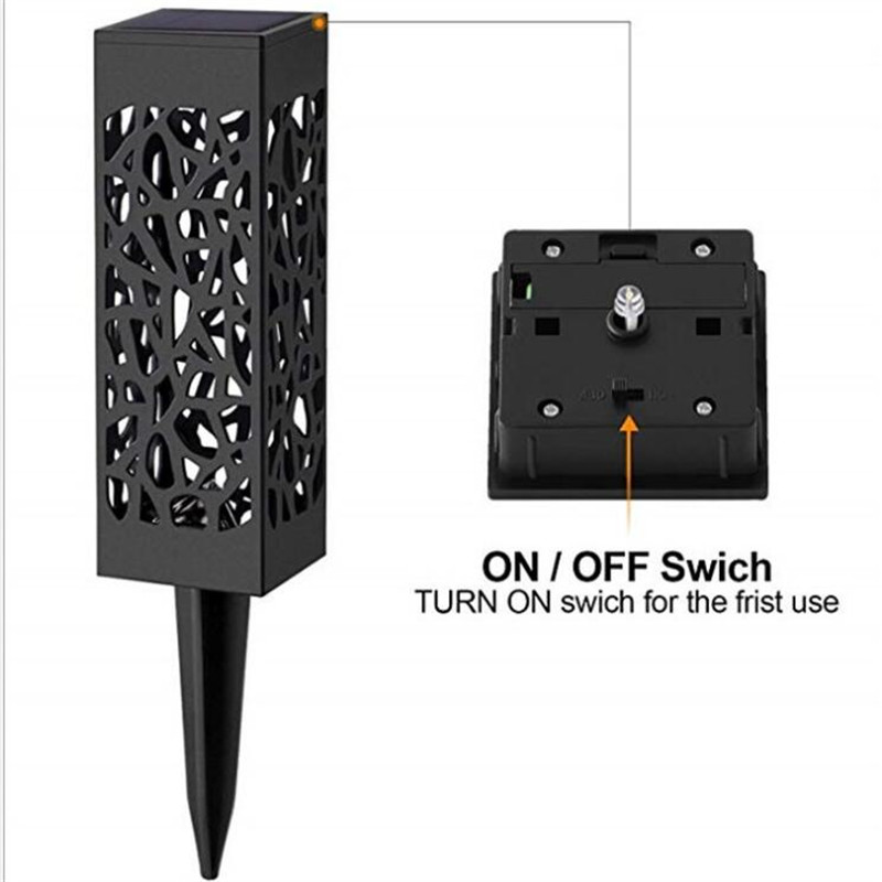 Lampe solaire creuse, 2 unités, éclairage d'extérieur, luminaire de paysage, idéal pour un jardin, une pelouse, une cour, un sentier ou la rue, modèle led étanche