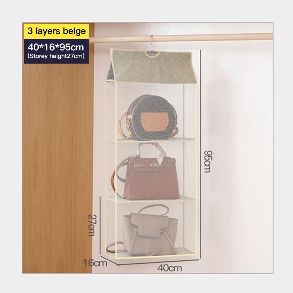 Opvouwbare Opknoping Tas Opvouwbare Plank Bag Purse Handtas Organizer Deur Diverse Pocket Hanger Opslag Closet Hanger